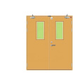 2100mm*2050mm fire door fire rated double door fire steel door with lock